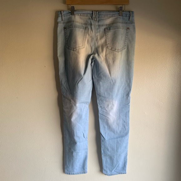 Elite Jeans White Washed Distressed Size 11/12 - Picture 2 of 8